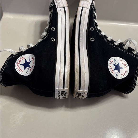 Converse Chuck Taylor All Star Black and White High-Tops - Picture 8 of 8